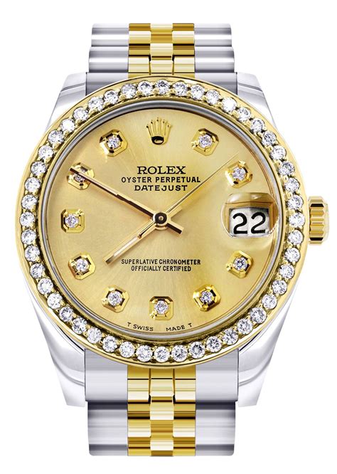 rolex 31mm white gold|rolex 31mm diamond bezel.